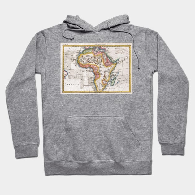 Vintage Map of Africa (1780) Hoodie by Bravuramedia